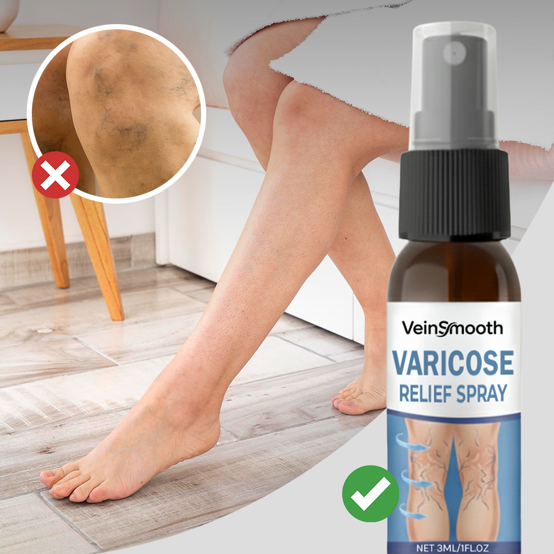 VeinSmooth Varicose Relief Spray | For smooth, vein-free skin, visibly fades varicose veins up to 95% in just 5 days