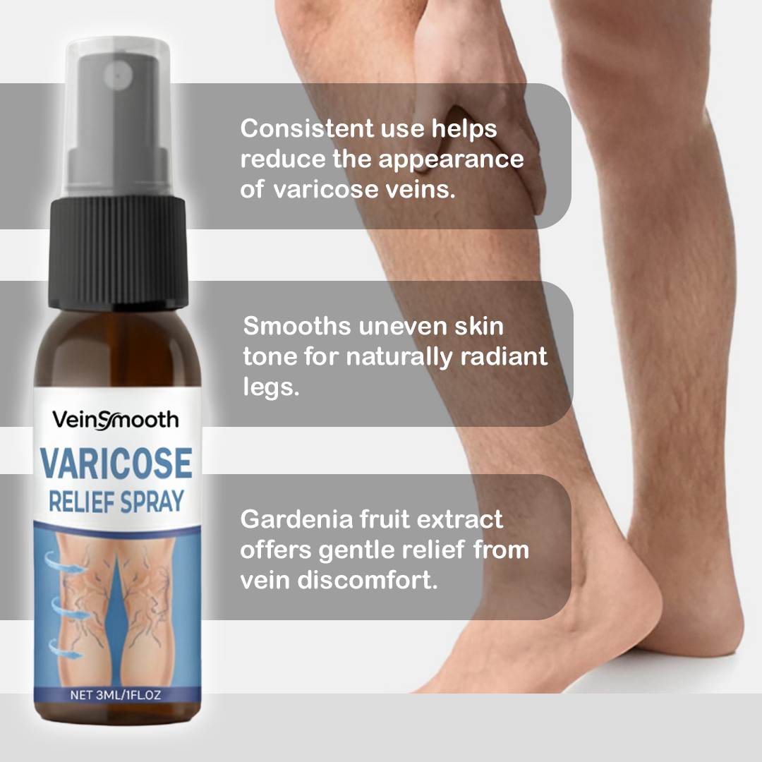 VeinSmooth Varicose Relief Spray | For smooth, vein-free skin, visibly fades varicose veins up to 95% in just 5 days