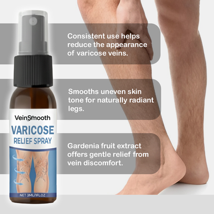 VeinSmooth Varicose Relief Spray | For smooth, vein-free skin, visibly fades varicose veins up to 95% in just 5 days
