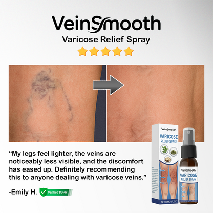 VeinSmooth Varicose Relief Spray | For smooth, vein-free skin, visibly fades varicose veins up to 95% in just 5 days